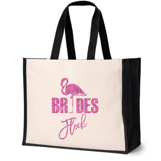 Brides Flock Together Tote Bag Wedding Hen Party Idea Ladies Canvas Shopper