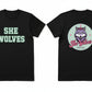 She Wolves Front & Back Logo  T Shirt