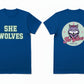 She Wolves Front & Back Logo  T Shirt