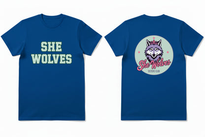 She Wolves Front & Back Logo  T Shirt