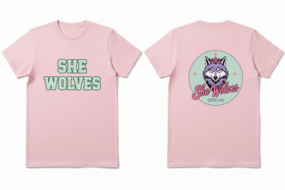She Wolves Front & Back Logo  T Shirt