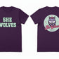 She Wolves Front & Back Logo  T Shirt