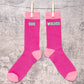 She Wolves Text Left Right  Socks