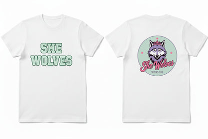 She Wolves Front & Back Logo  T Shirt