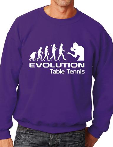 Evolution Of Table Tennis Funny Adult Sweatshirt