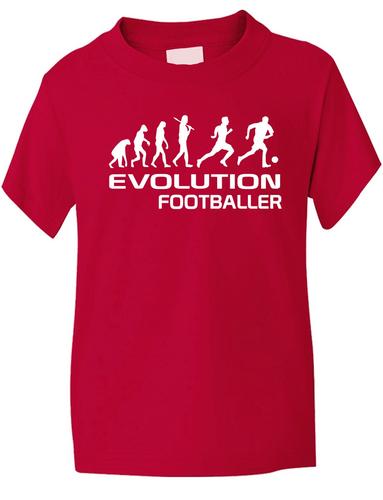Evolution Of A Footballer Childrens T-Shirt