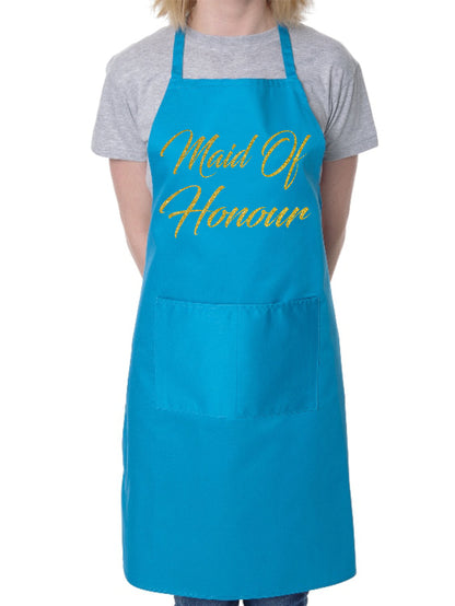 Maid Of Honour Funny BBQ Novelty Cooking Apron Wedding Favour Gift Hen Party