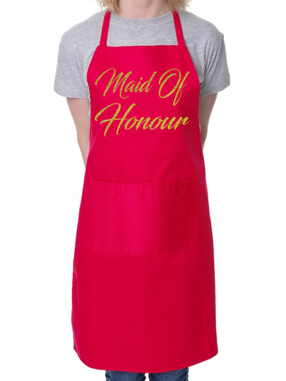 Maid Of Honour Funny BBQ Novelty Cooking Apron Wedding Favour Gift Hen Party