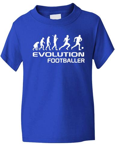 Evolution Of A Footballer Childrens T-Shirt