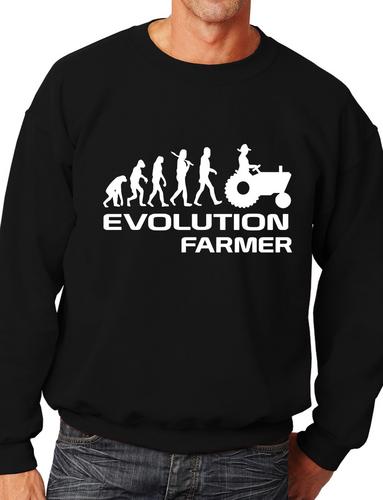 Evolution Of Farmer Farming Funny Adult Sweatshirt