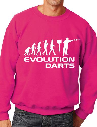 Evolution Of Darts Dart Player Funny Adult Sweatshirt