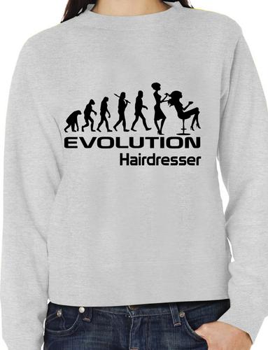 Evolution Of A Hairdresser Gift Hairdressing Unisex Sweatshirt