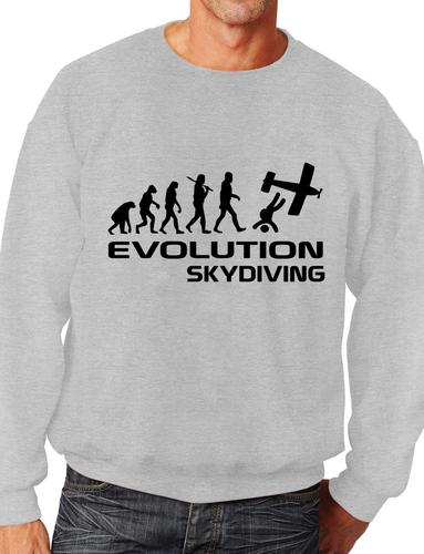 Evolution Of Sky Diving Funny Adult Unisex Sweatshirt