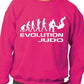 Evolution Of Judo Martial Arts Funny Adult Sweatshirt