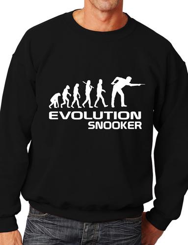 Evolution Of Snooker Player Funny Adult Sweatshirt
