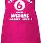 6th Birthday Gift Baking Cooking Crafting Apron