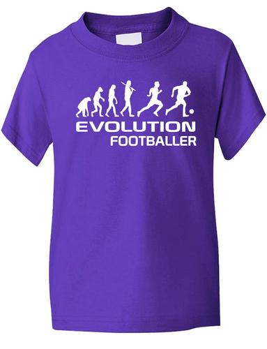 Evolution Of A Footballer Childrens T-Shirt