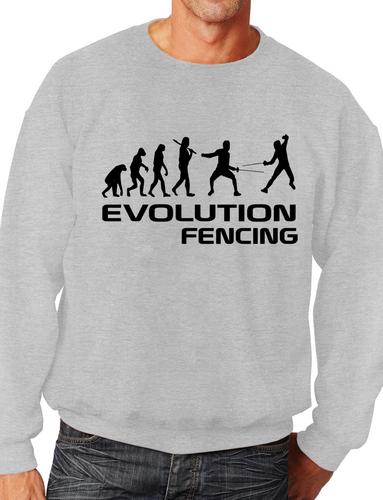 Evolution Of Fencing Funny Adult Sweatshirt