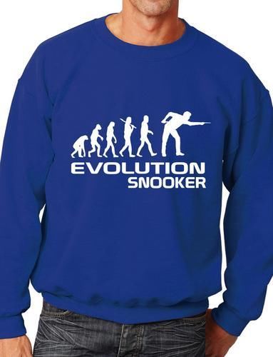 Evolution Of Snooker Player Funny Adult Sweatshirt