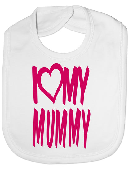 Print4u I Love My Mummy Boys Girls Baby Feeding Bib