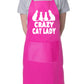 Crazy Cat Lady BBQ Cooking Apron