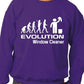 Evolution Of Window Cleaner Funny Adult Sweatshirt