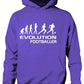 Evolution Of Football Girls Boys Hoodie Hoody Gift