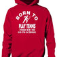 Born To Play Tennis Forced To Go To School Hoodie [Apparel]