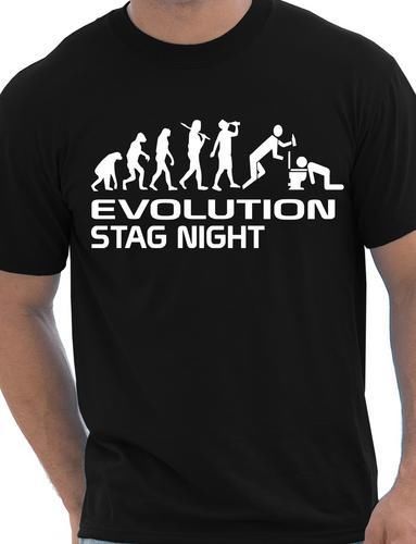 Evolution Of Stag Night T-Shirt