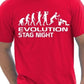 Evolution Of Stag Night T-Shirt