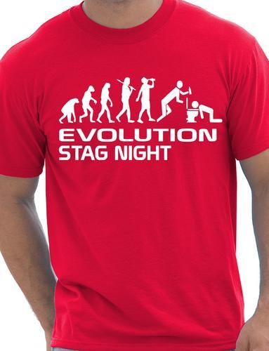 Evolution Of Stag Night T-Shirt