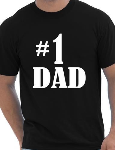 Number 1 One Dad Fathers Day T-Shirt