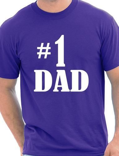Number 1 One Dad Fathers Day T-Shirt