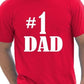 Number 1 One Dad Fathers Day T-Shirt