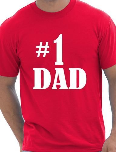 Number 1 One Dad Fathers Day T-Shirt