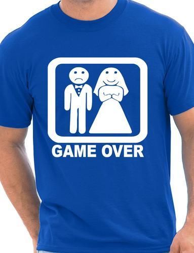 Game Over Funny Wedding Stag Do T-Shirt