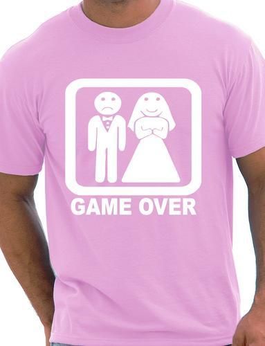 Game Over Funny Wedding Stag Do T-Shirt