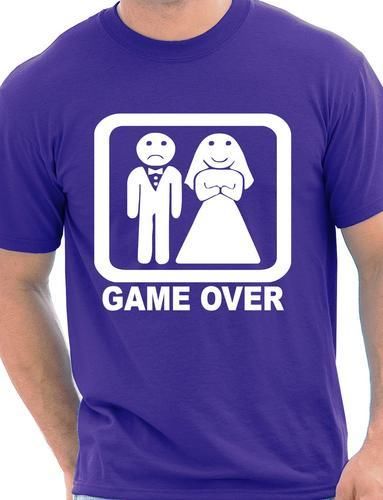 Game Over Funny Wedding Stag Do T-Shirt