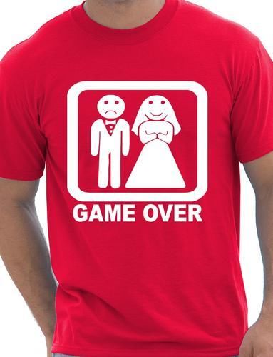Game Over Funny Wedding Stag Do T-Shirt