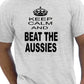Keep Calm & Beat Aussies Ashes Cricket T-Shirt