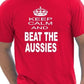 Keep Calm & Beat Aussies Ashes Cricket T-Shirt