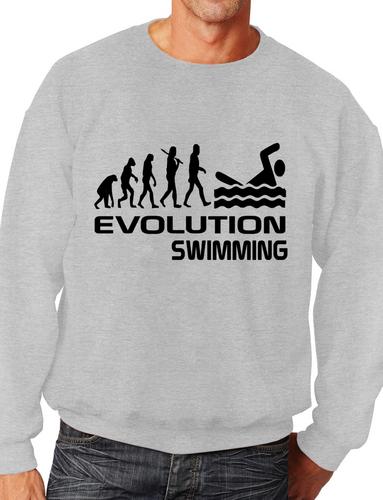 Evolution Of Swimming Unisex Sweatshirt