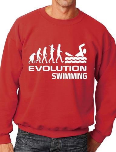 Evolution Of Swimming Unisex Sweatshirt