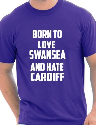 Born To Love Swansea & Hate Cardiff T-Shirt