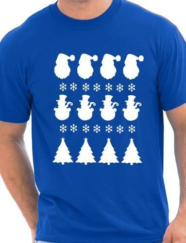 Christmas Scene Santa Mens Christmas Gift T-Shirt