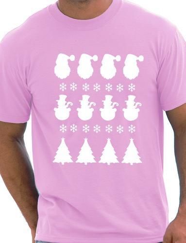 Christmas Scene Santa Mens Christmas Gift T-Shirt