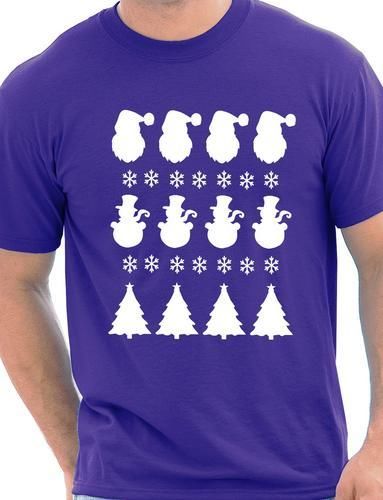 Christmas Scene Santa Mens Christmas Gift T-Shirt