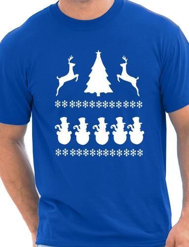 Christmas Scene Reindeer Funny Christmas Gift T-Shirt