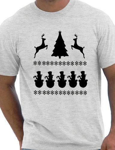 Christmas Scene Reindeer Funny Christmas Gift T-Shirt