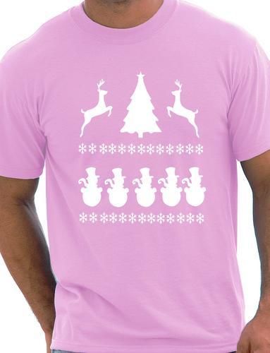 Christmas Scene Reindeer Funny Christmas Gift T-Shirt